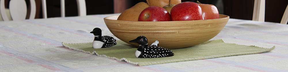 Dining table with loon details